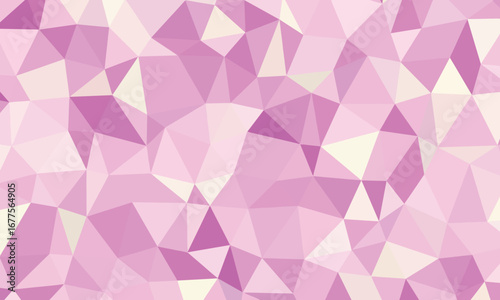 Abstract Pink Geometric Polygonal Pattern Seamless Low Poly Background Texture