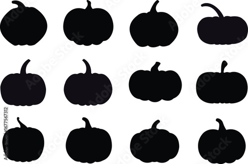 Awesome Pumpkin Silhouette graphic design