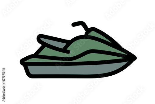 Vector Illustration of Jet Ski Icon