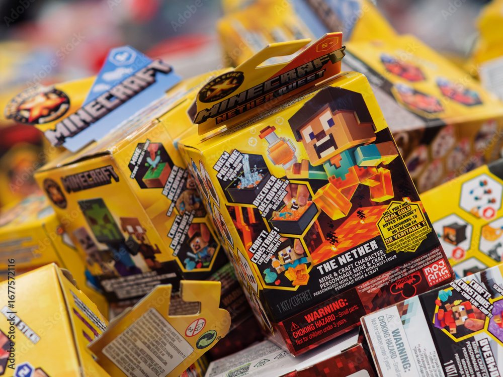 Fototapeta premium Minecraft The Nether Action Figure Toy Collection