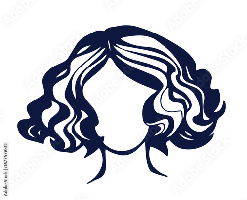 Bridal hand drawn hairstyles, vector illustration