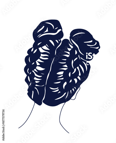 Bridal hand drawn hairstyles, vector illustration