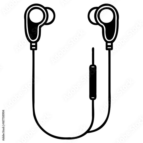Wireless inear headphones with microphone