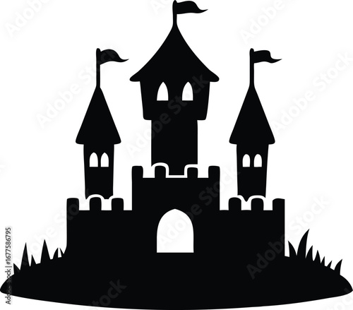Castle Silhouette Icon