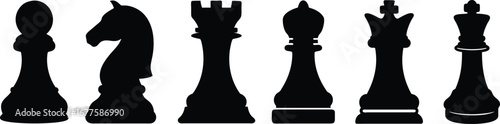 Chess Pieces Silhouettes