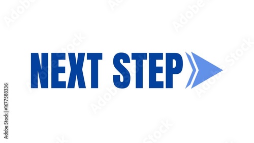 Next Step text animation.