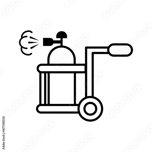 Diving gas cylinders and tanks realistic concept with oxygen symbols vector illustration
