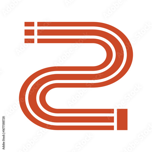 running track icon	
