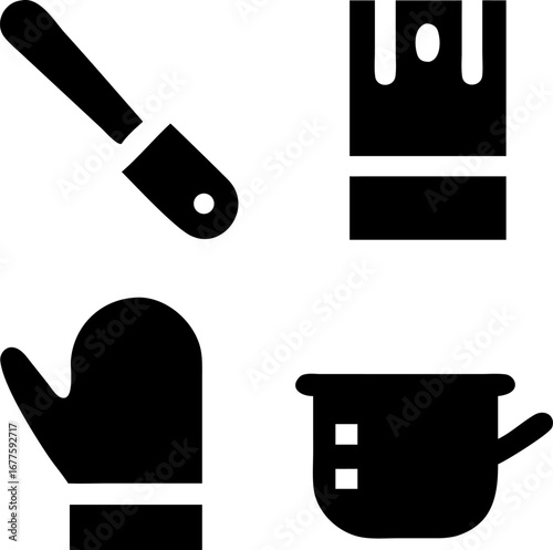 Essential baking tools set for creating delicious treats, bake with confidence using these kitchen essentials