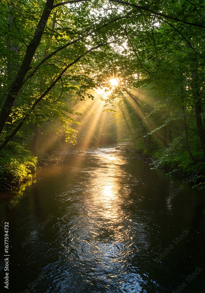 Obraz premium Golden Hour's Embrace