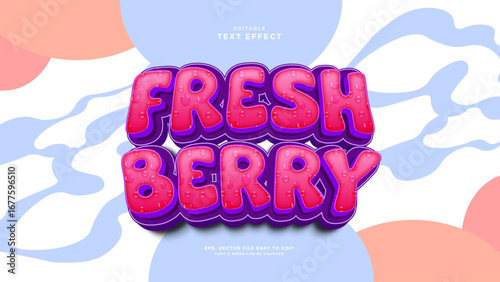 Juice editable text effect, Fresh drink text style label