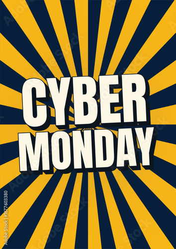 Cyber Monday Elegant Poster, Banner Design