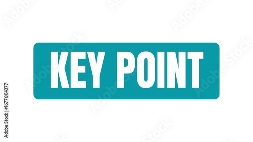 Key point motion graphics.