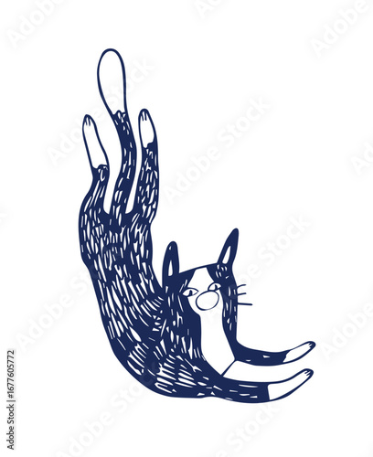 Set of cartoon animals wearing scarf stock illustration