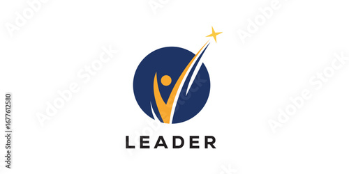 leadership logo success logo and education logo vector