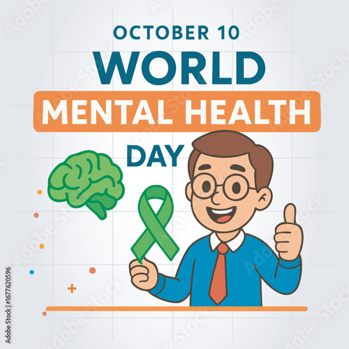 10 October World Mental Heath Day Cover or Banner Template