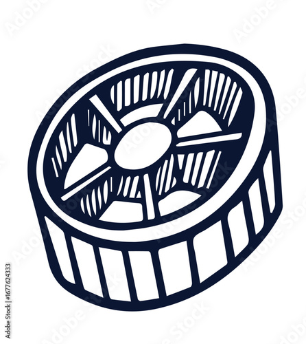 Line drawing cartoon wheat pasta stock illustration