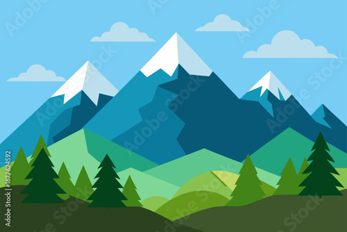 Mountain Landscape View