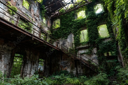Industrial Ghost - Abandoned Plant Reclaimed by Greenery