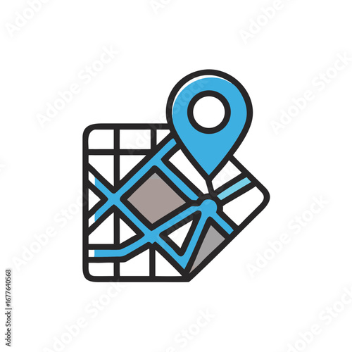 Geofencing - Outline Icon