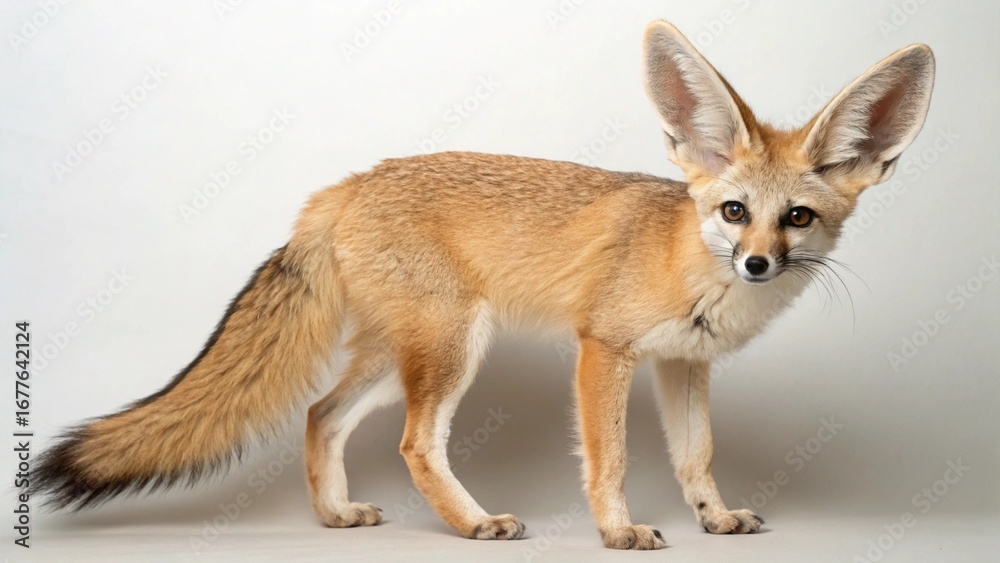 Obraz premium Kit Fox on studio background