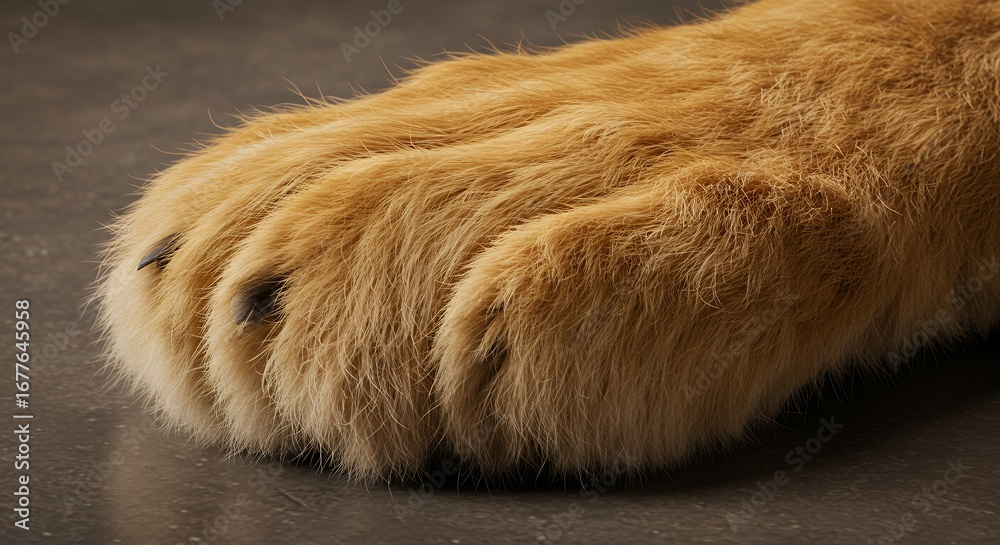 Fototapeta premium Lion paw close up