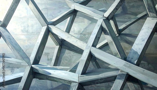 Geometric steel structure