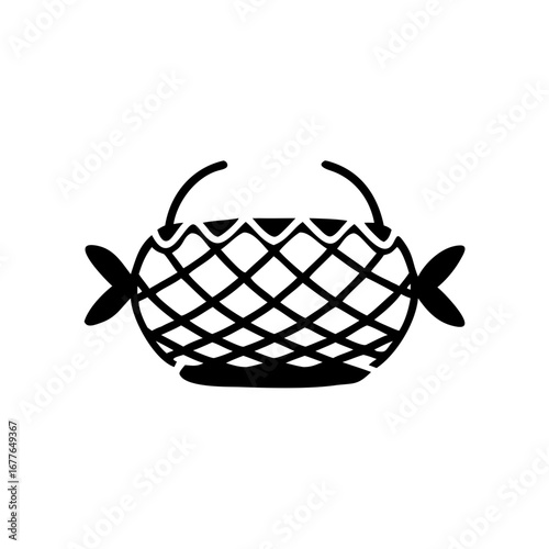 Rural Bamboo Fish Creel 'Pata' Graphic
