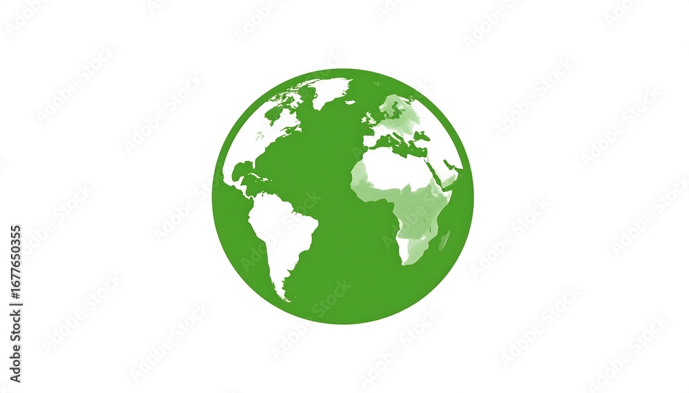 Fototapeta premium Green Earth Icon
