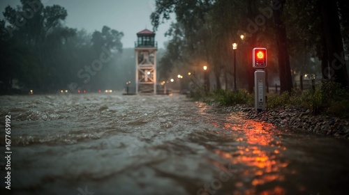 Local flood early warning systems use sensors and alerts to notify residents and authorities of impending floods for timely evacuation.