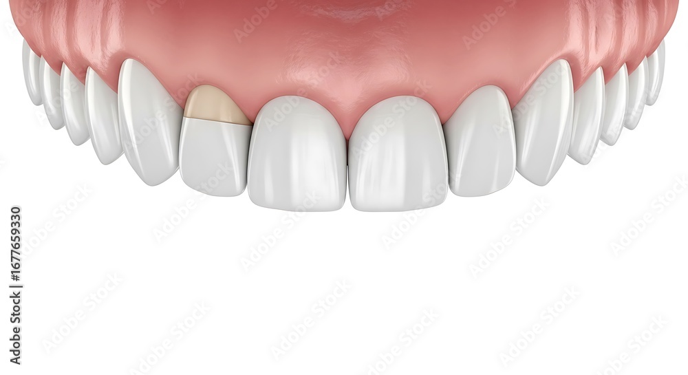 Obraz premium Close-up view of healthy human teeth and gums showing pearly white smile