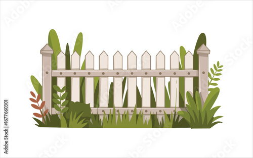 wooden fence and grass