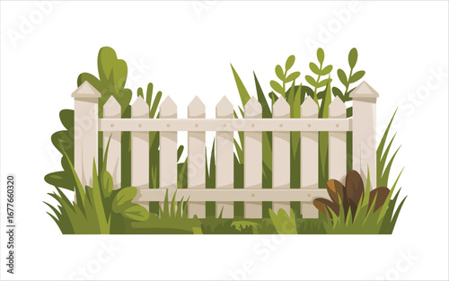 wooden fence and grass