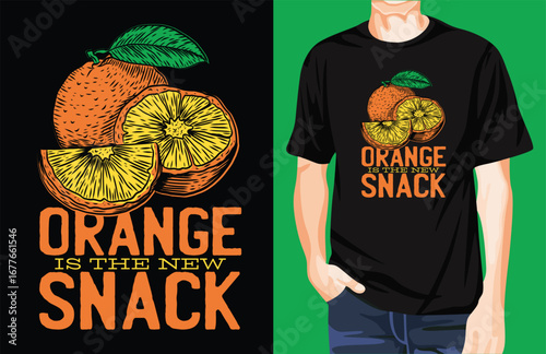 Orange Is The New t-shirt design unique idea
