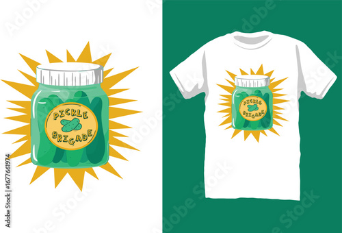 Pickle Brigade t-shirt design
