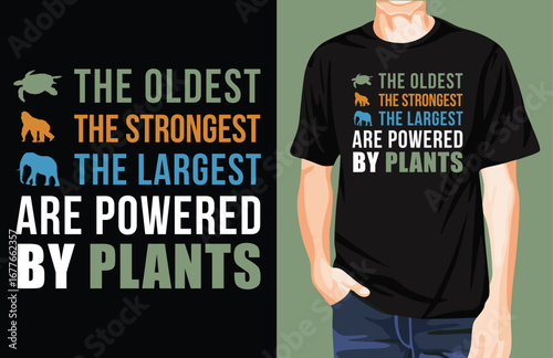 Powered By Plants t-shirt design
