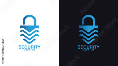 Fortis Guard Security Logo with Shield and Lock Icon