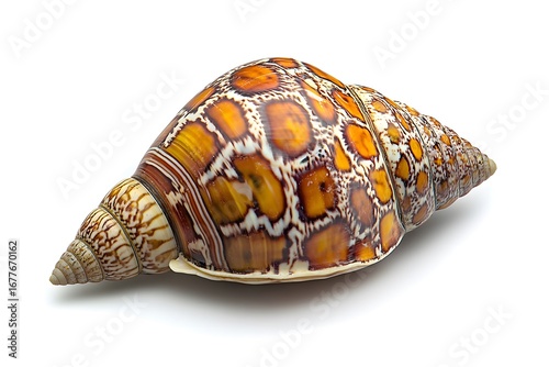 Cone Snail with Beautifully Patterned Marine Shell