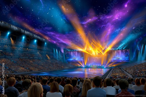 Wallpaper Mural The roar of the digital colosseum. Generative AI Torontodigital.ca