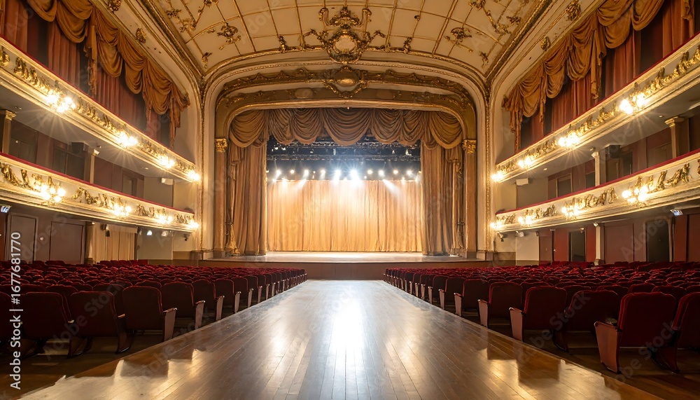 Obraz premium Theater Interior, Empty, Daytime