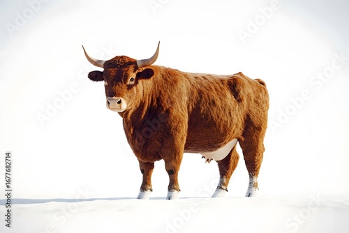 Devon Bull with Rich Red Coat