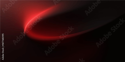 Abstract red fractal background with glowing space elements and digital cosmic design
