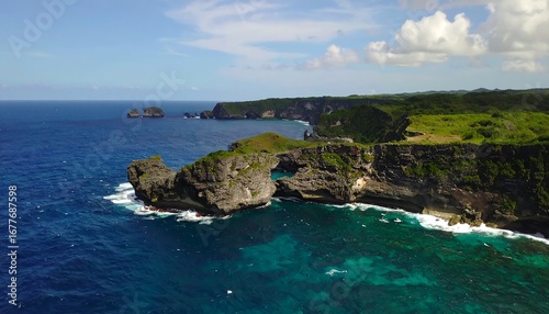 Coastal view of a dramatic arch