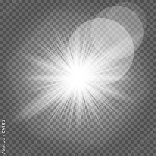 Light flare special effect. Illustration.