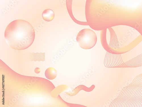 Wallpaper Mural Modern pastel gradient abstract background featuring 3D spheres, fluid waves, and smooth curves. Ideal for web design, posters, branding, social media, and digital art projects with a soft aesthetic. Torontodigital.ca