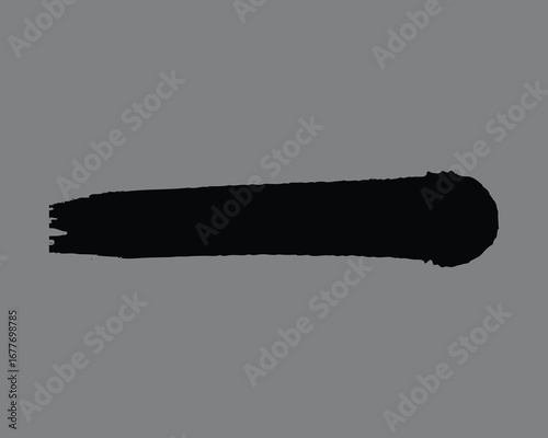 Pastel grey background with abstract black ink brush strokes and grunge splatter for high-end designs.Abstract black brush strokes on grey background