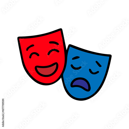 Comedy and Tragedy Masc Icon