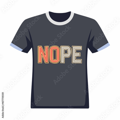 NOPE Bold Typography T-Shirt Design