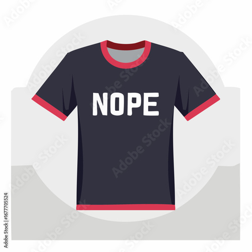 NOPE Bold Typography T-Shirt Design
