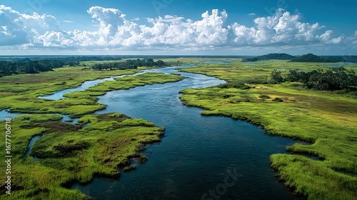 Wallpaper Mural Salt marsh restoration revitalizes productive wetlands that provide critical ecosystem services and habitat for migratory birds and fish. Torontodigital.ca